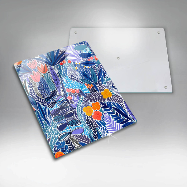 Tagliere in vetro Prato dipinto