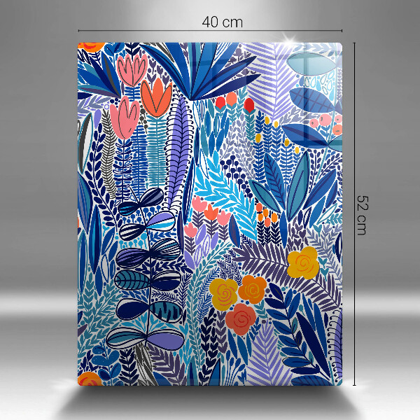 Tagliere in vetro Prato dipinto