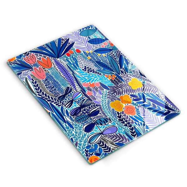 Tagliere in vetro Prato dipinto