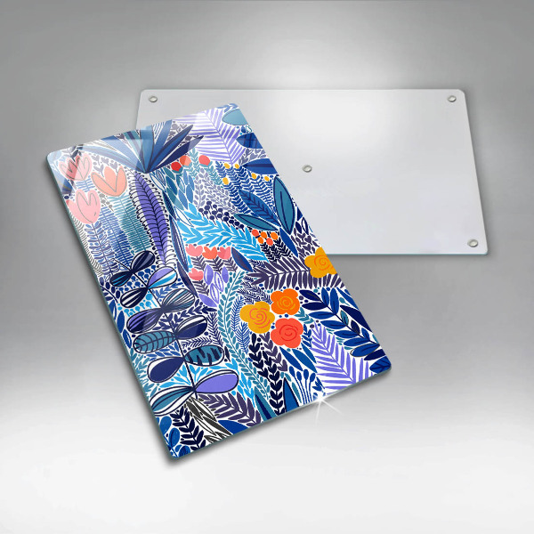 Tagliere in vetro Prato dipinto