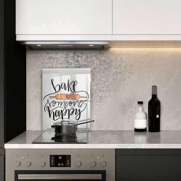 Tagliere in vetro Bake someone happy