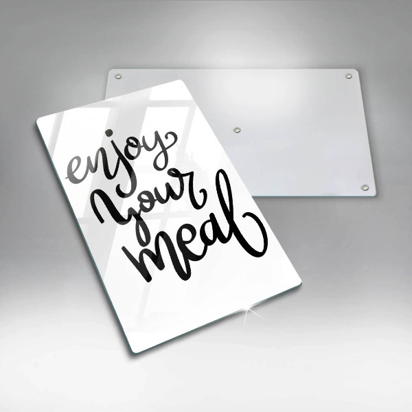 Tagliere in vetro temperato Enjoy your meal