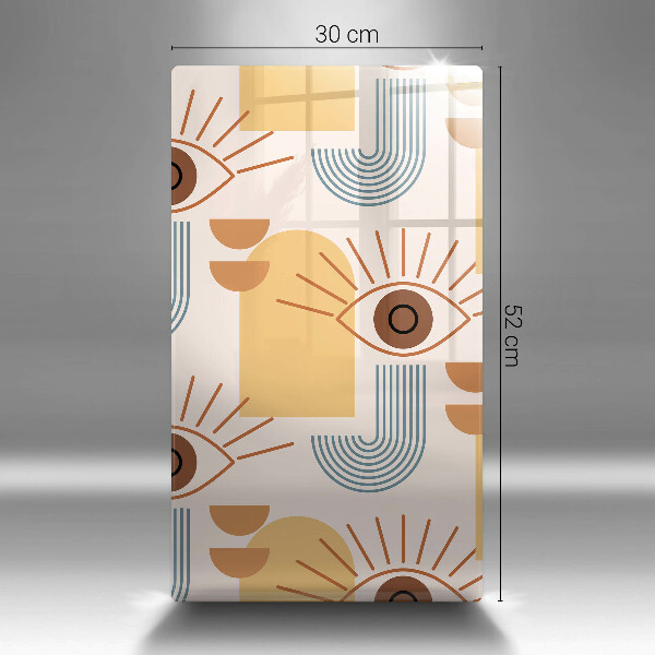 Tagliere in vetro Modello occhi boho