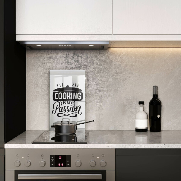 Tagliere in vetro Cooking is my passion