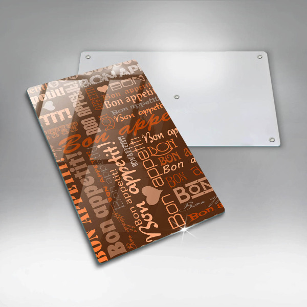 Tagliere in vetro Bon appetit