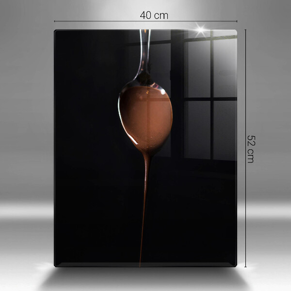 Tagliere in vetro temperato Un cucchiaio di cioccolato