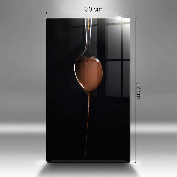 Tagliere in vetro temperato Un cucchiaio di cioccolato