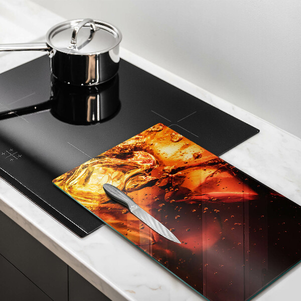 Tagliere in vetro temperato Bevanda alla cola con ghiaccio