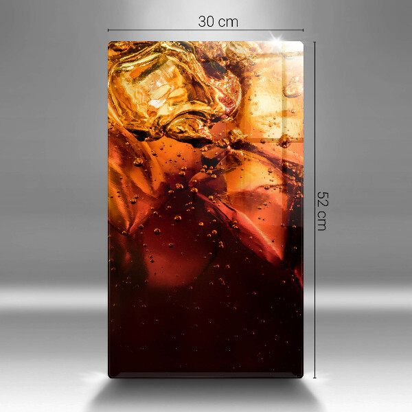 Tagliere in vetro temperato Bevanda alla cola con ghiaccio