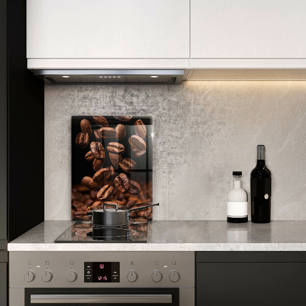 Tagliere in vetro temperato Chicchi di caffè marroni