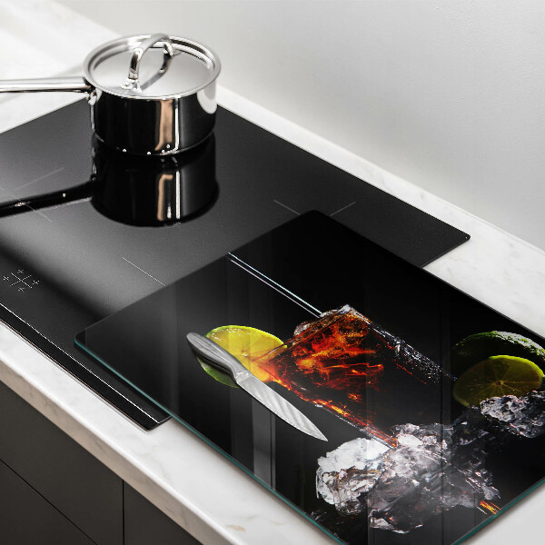 Tagliere in vetro temperato Bevanda terrosa con ghiaccio