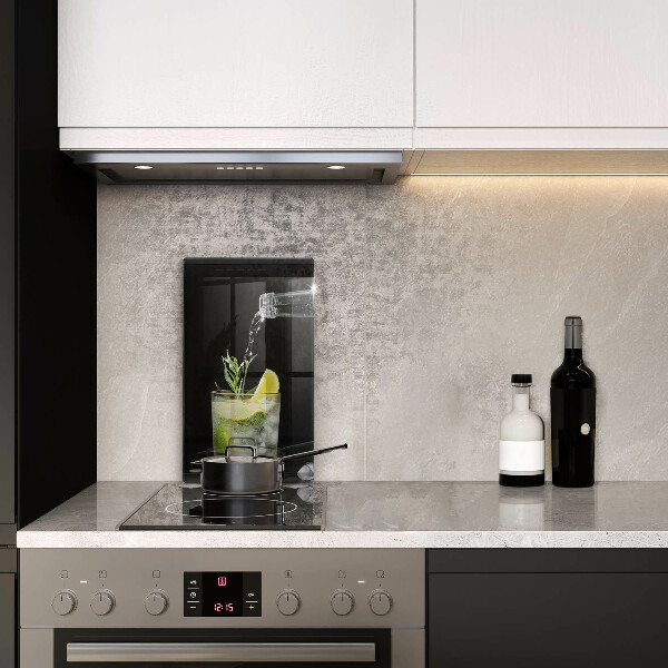 Tagliere in vetro temperato Un bicchiere d'acqua