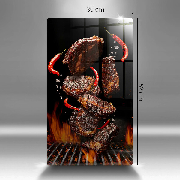 Tagliere in vetro temperato Carne alla griglia