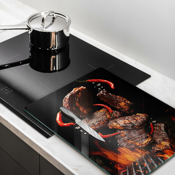 Tagliere in vetro temperato Carne alla griglia