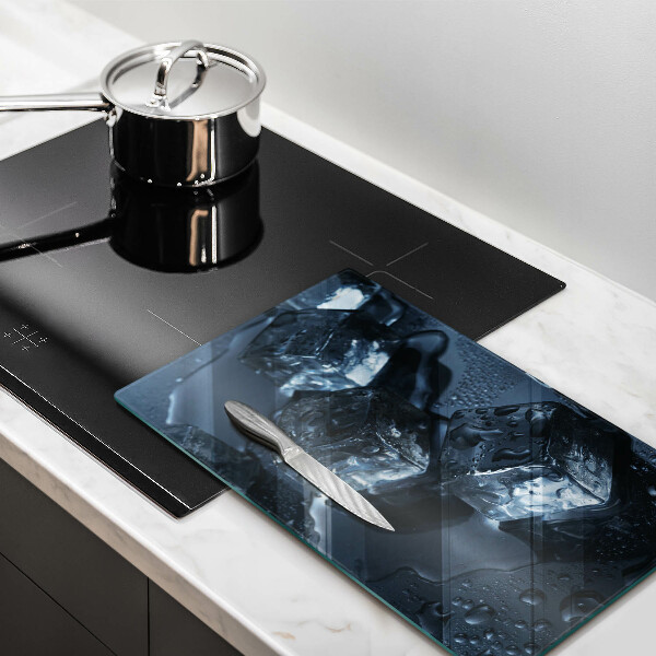 Tagliere in vetro temperato Cubetti di ghiaccio freddi