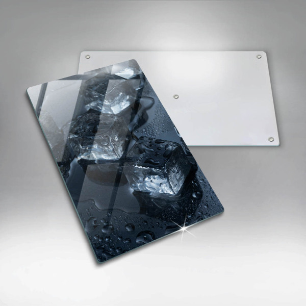 Tagliere in vetro temperato Cubetti di ghiaccio freddi