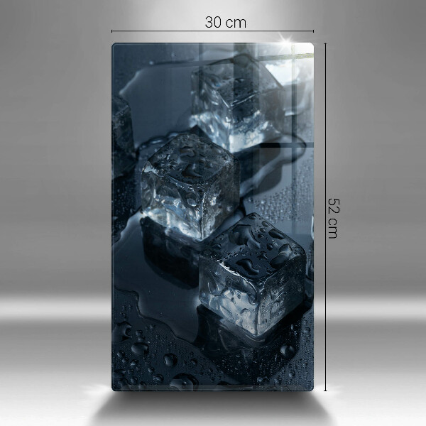 Tagliere in vetro temperato Cubetti di ghiaccio freddi