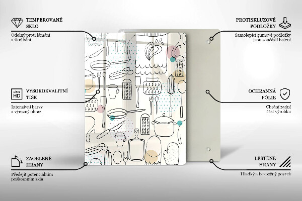 Tagliere in vetro temperato Accessori per la cucina