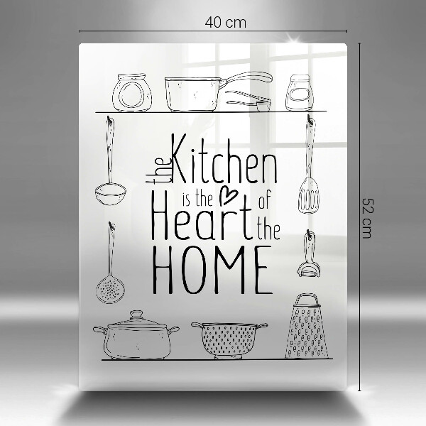 Tagliere in vetro temperato Iscrizione frase