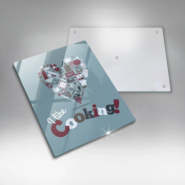 Tagliere in vetro temperato I like cooking