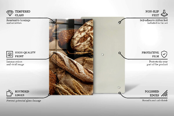 Tagliere in vetro temperato Panini