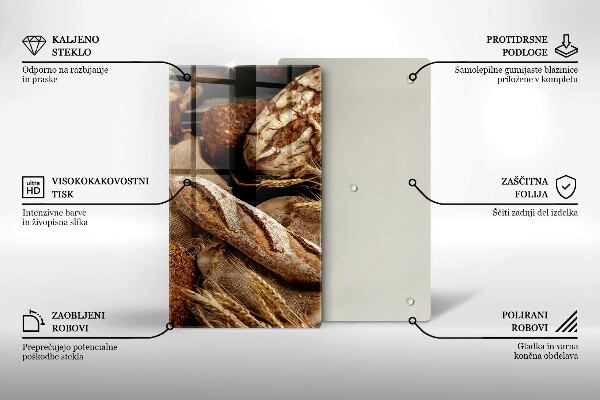 Tagliere in vetro temperato Panini