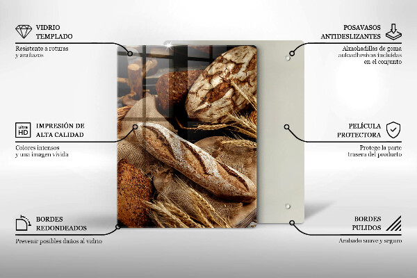 Tagliere in vetro temperato Panini