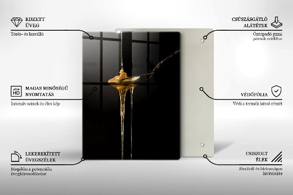 Tagliere in vetro temperato Un cucchiaino di miele