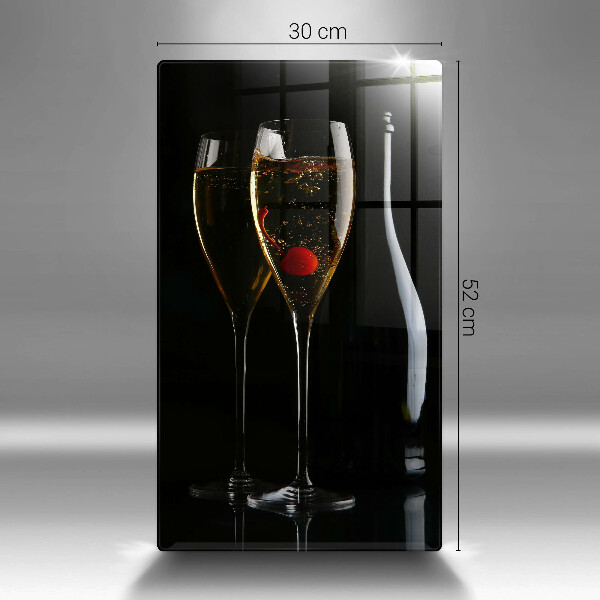 Tagliere in vetro temperato Bicchieri di champagne
