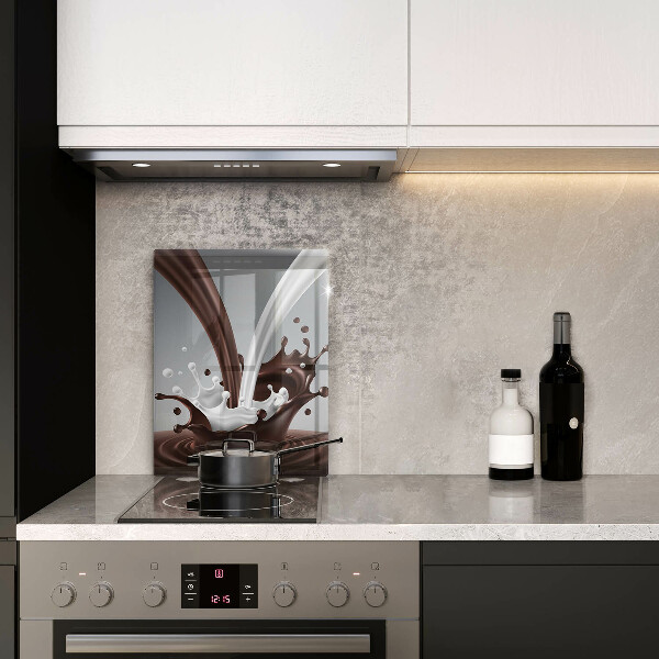 Tagliere in vetro temperato Latte e cioccolato