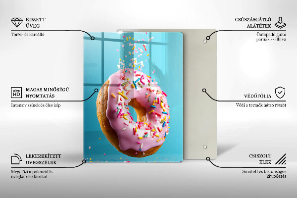 Tagliere in vetro temperato Ciambella ciambella
