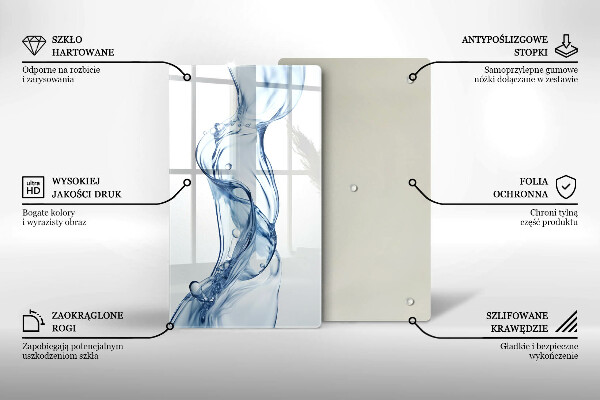 Tagliere in vetro temperato Acqua pulita