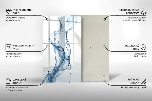 Tagliere in vetro temperato Acqua pulita