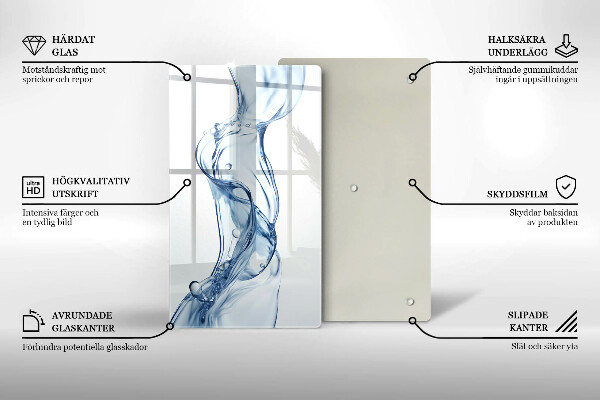 Tagliere in vetro temperato Acqua pulita