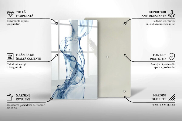 Tagliere in vetro temperato Acqua pulita