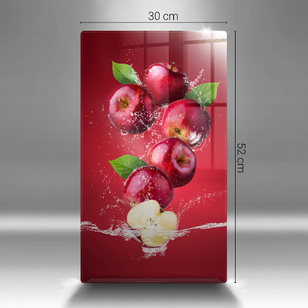 Tagliere in vetro temperato Mele sugose in acqua