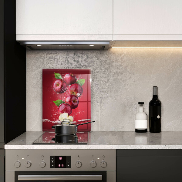 Tagliere in vetro temperato Mele sugose in acqua