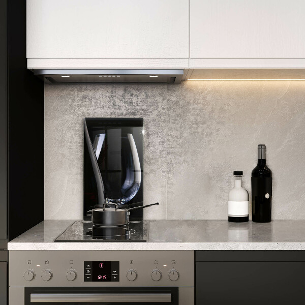 Tagliere in vetro temperato Bicchiere e bottiglia