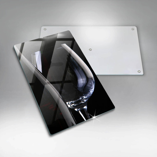 Tagliere in vetro temperato Bicchiere e bottiglia