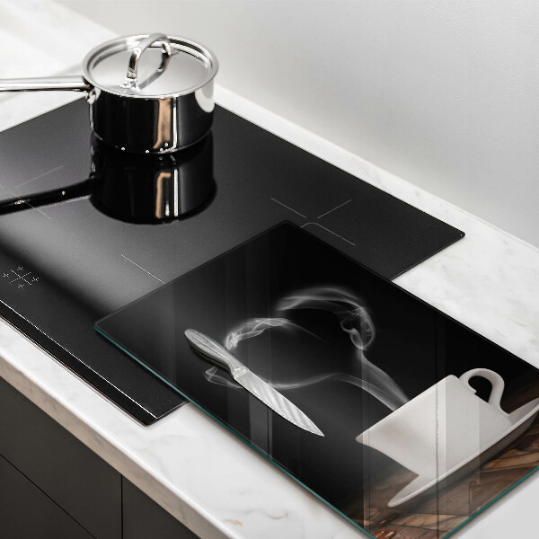 Tagliere in vetro Cuore della tazza di caffè