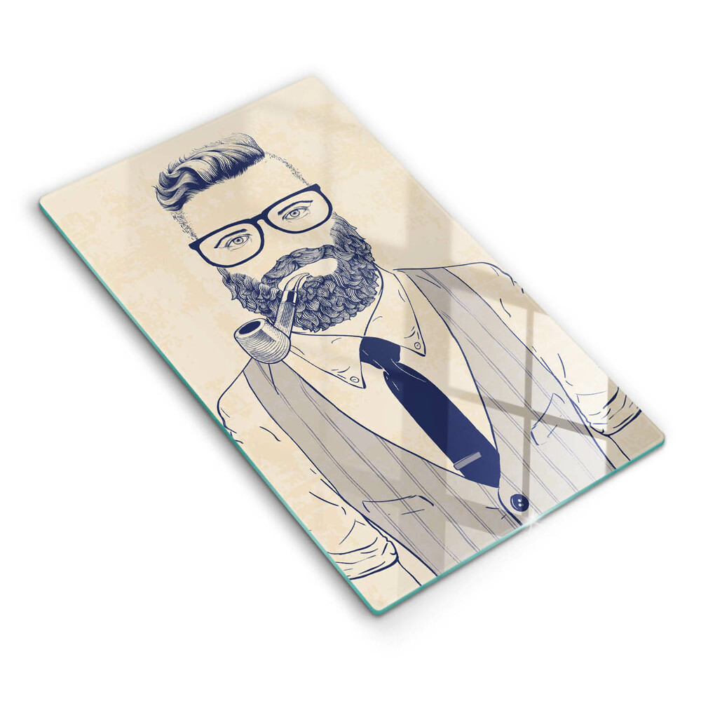 Tagliere in vetro Uomo hipster