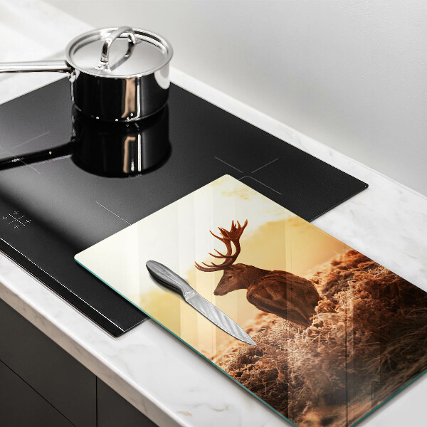 Tagliere in vetro Cervi nel campo