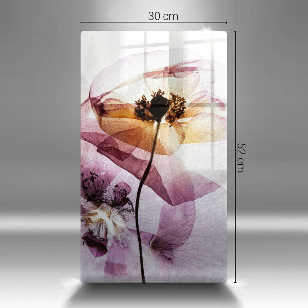 Tagliere in vetro Fiori delicati