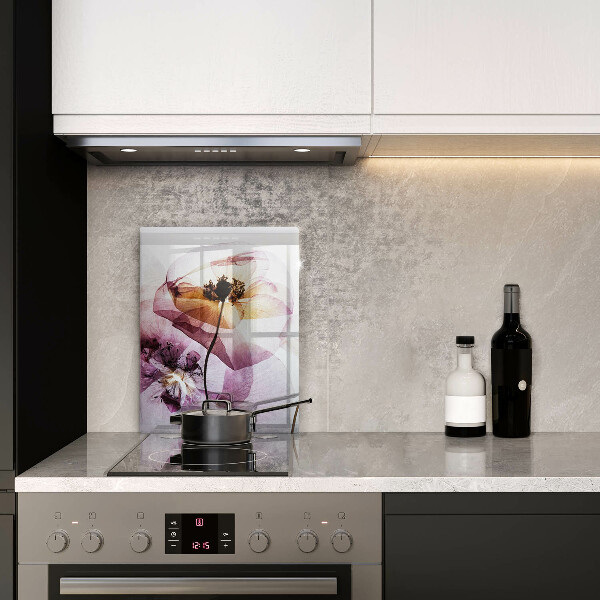 Tagliere in vetro Fiori delicati