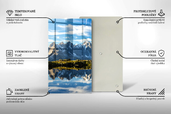 Tagliere in vetro Paesaggio montano