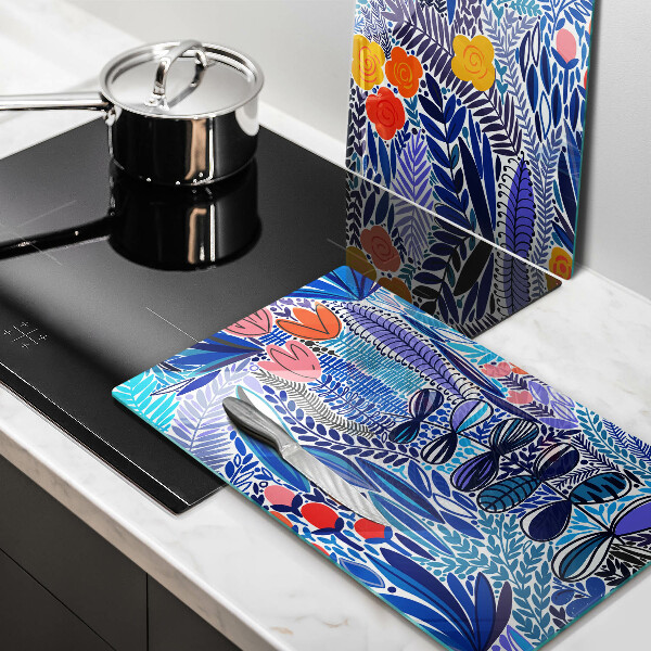 Tagliere in vetro temperato Prato dipinto