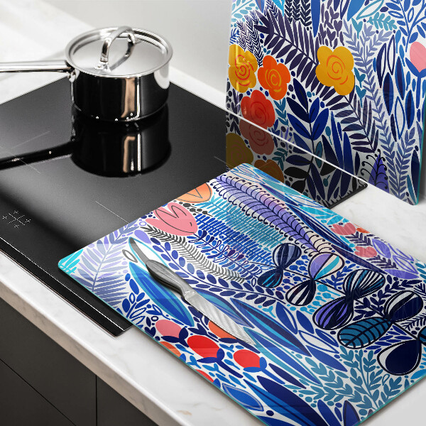 Tagliere in vetro temperato Prato dipinto