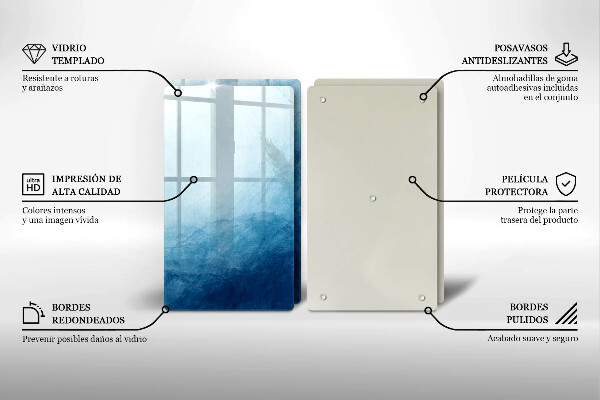 Tagliere in vetro temperato Sfondo astratto