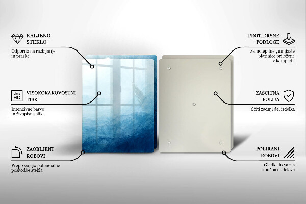 Tagliere in vetro temperato Sfondo astratto