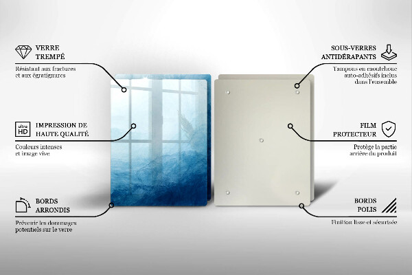 Tagliere in vetro temperato Sfondo astratto